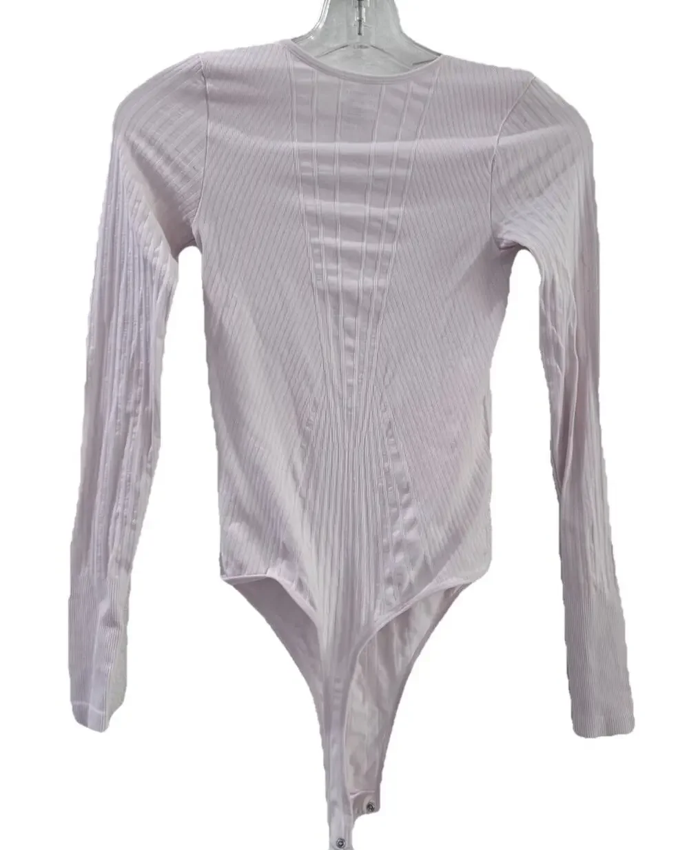Free People Intimately FP Pointelle Bodysuit Shirt XS/S Long Sleeves Boho